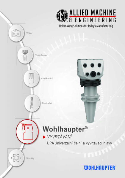Katalog Wohlhaupter B10-J UPA Univerzální čelní a vyvrtávací hlavy